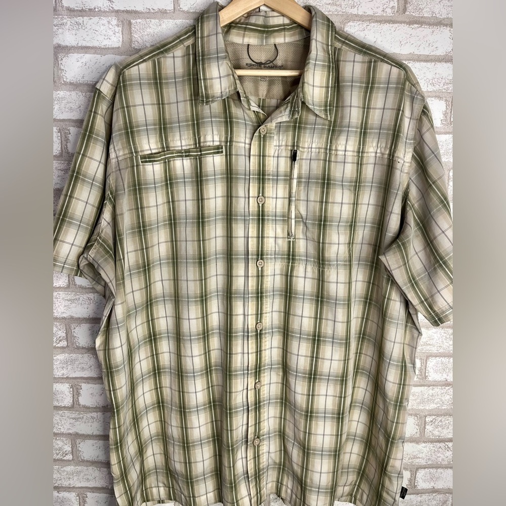 Men’s Eddie Bauer Plaid Button Down Shirt XXL